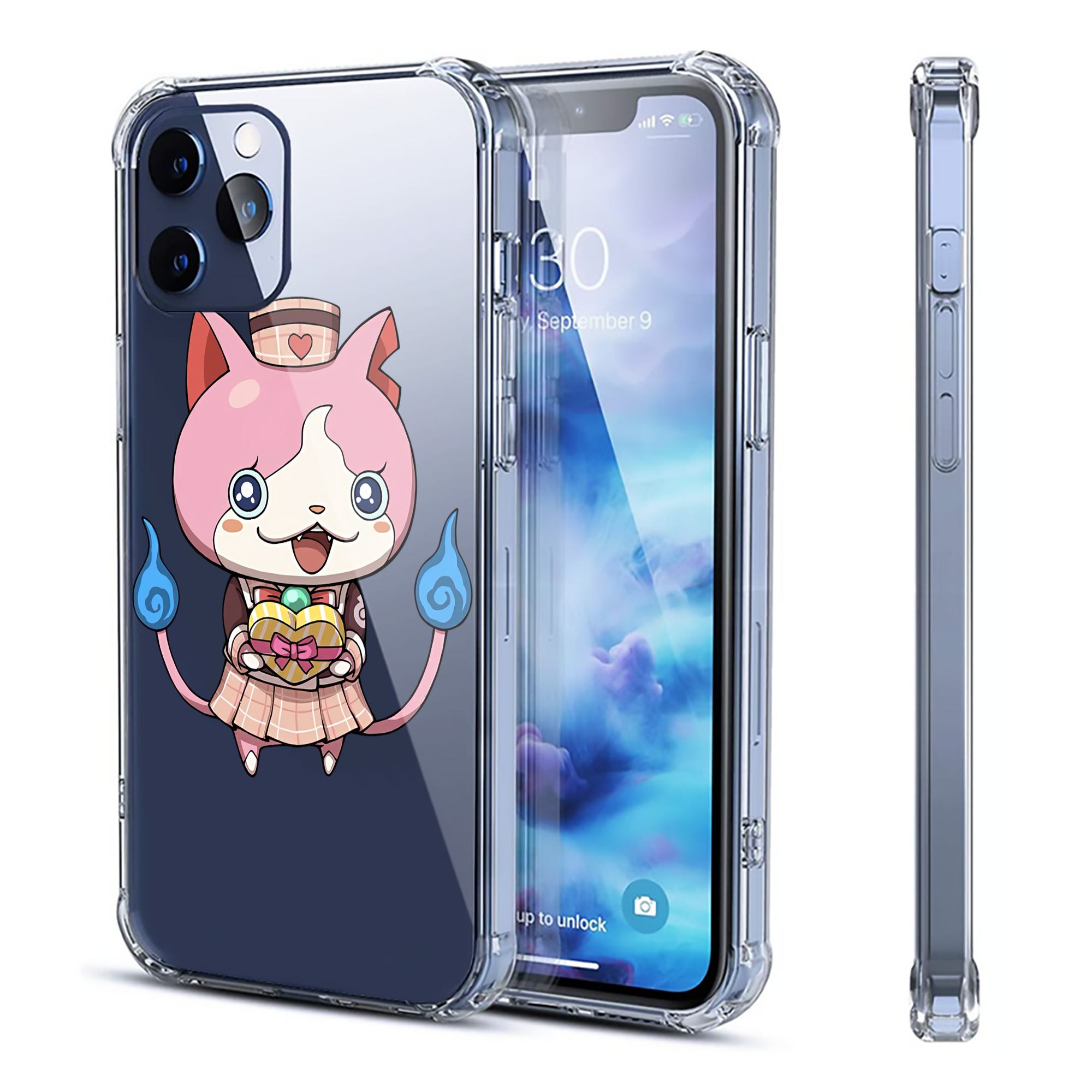 （画像用） 妖怪ウォッチ Yo-kai Watch 【iPhone 12シリーズ対応】透明スマホケース（クリアソフトケース）